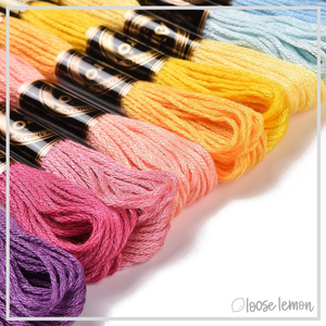 Embroidery Thread Set | 12 Pieces (Warm Mix)