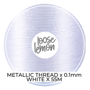 Metallic Thread (White)  | 0.1Mm X 55M