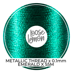 Metallic Thread (Emerald)  | 0.1Mm X 55M