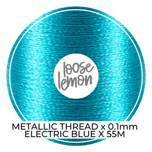 Metallic Thread (Electric Blue)  | 0.1Mm X 55M