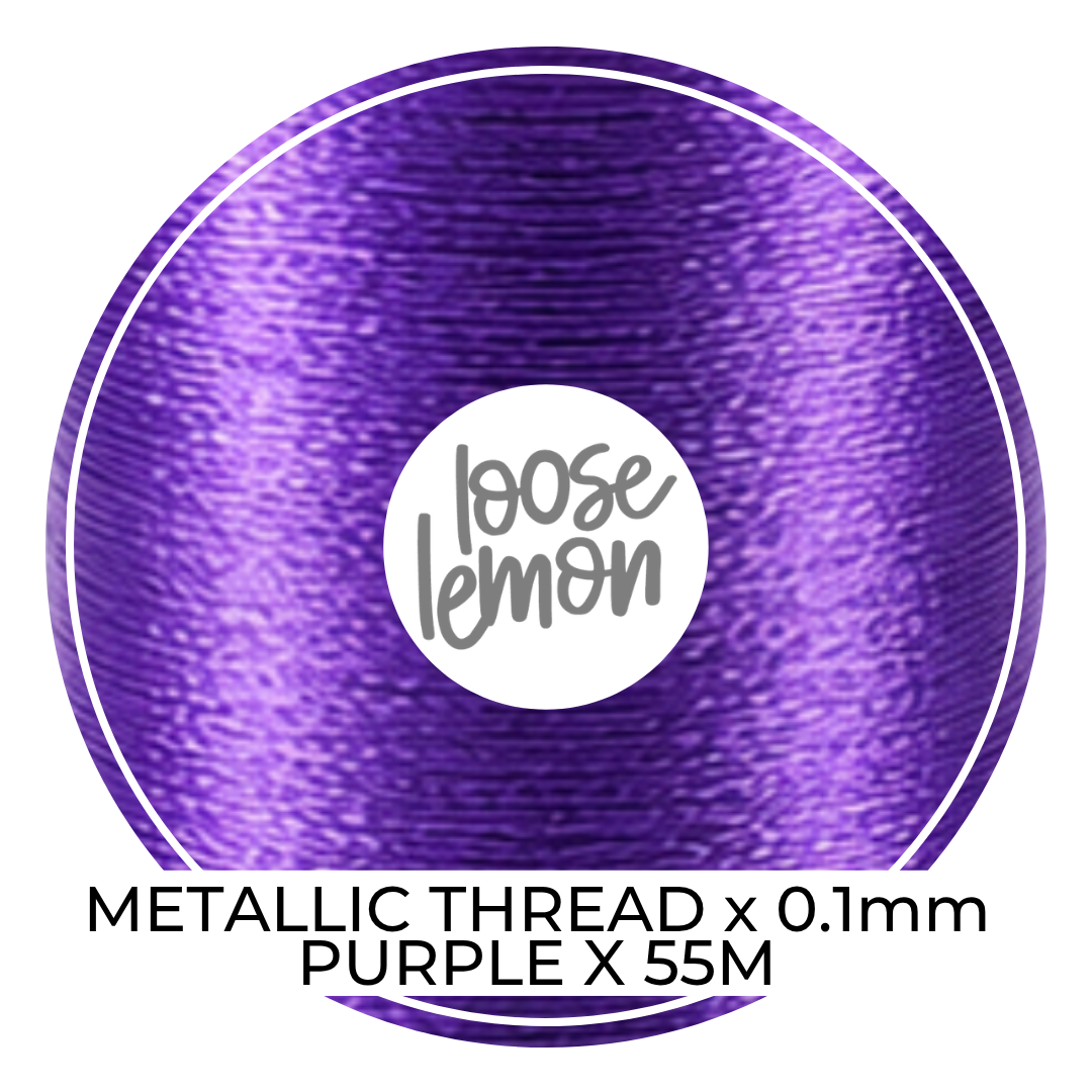 Metallic Thread (Purple)  | 0.1Mm X 55M