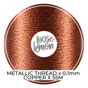 Metallic Thread (Copper)  | 0.1Mm X 55M