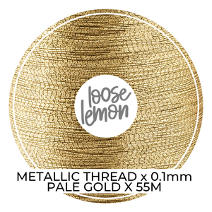 Metallic Thread (Pale Gold)  | 0.1Mm X 55M