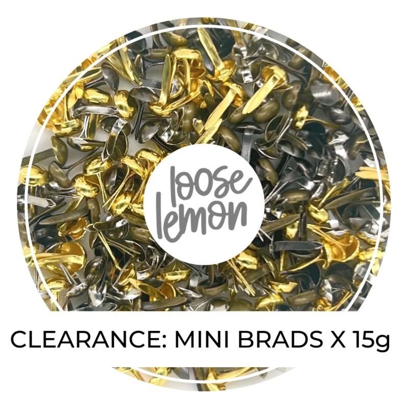 Clearance Mini Metal Brads X 15g