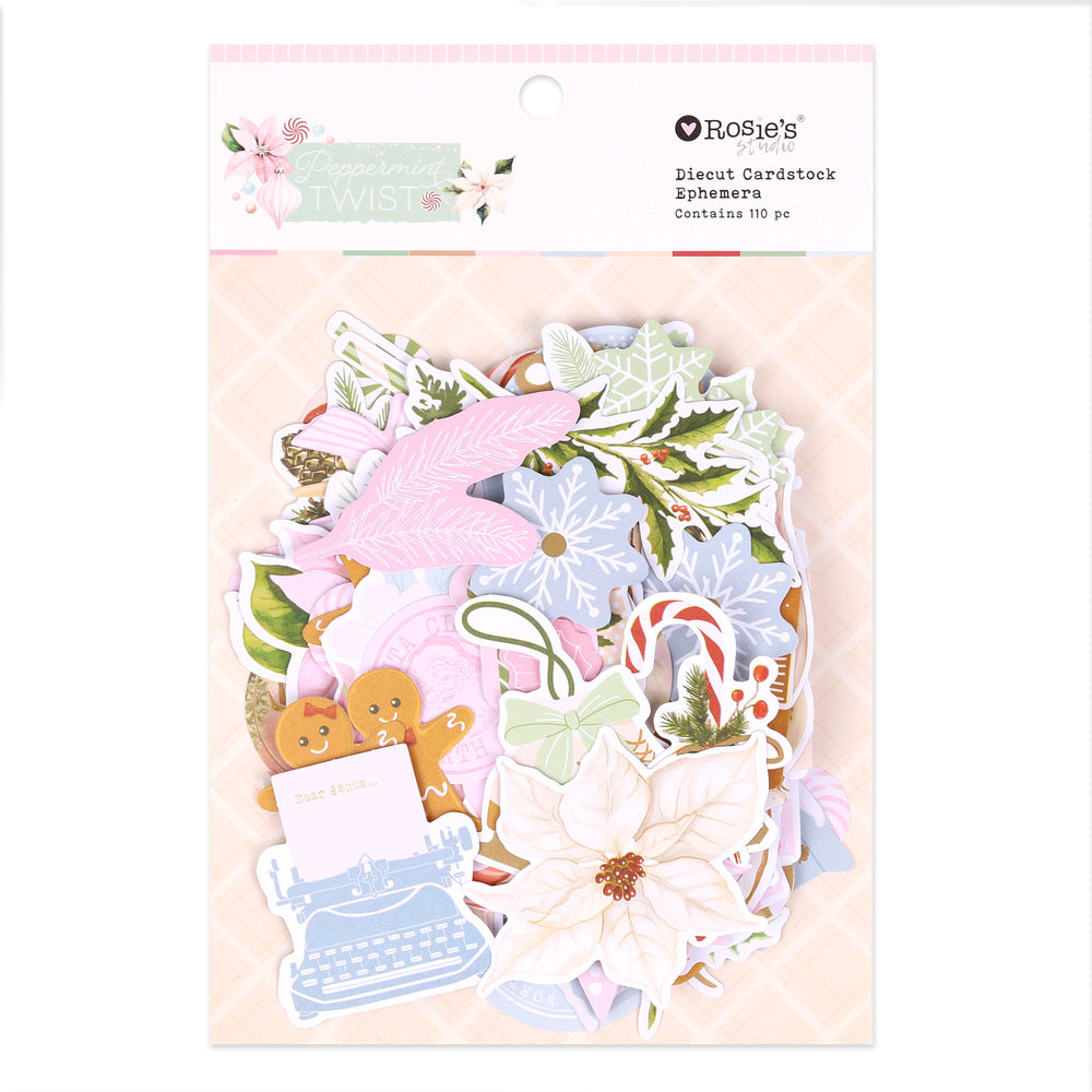 Peppermint Twist | Cardstock Ephemera (110 pieces)
