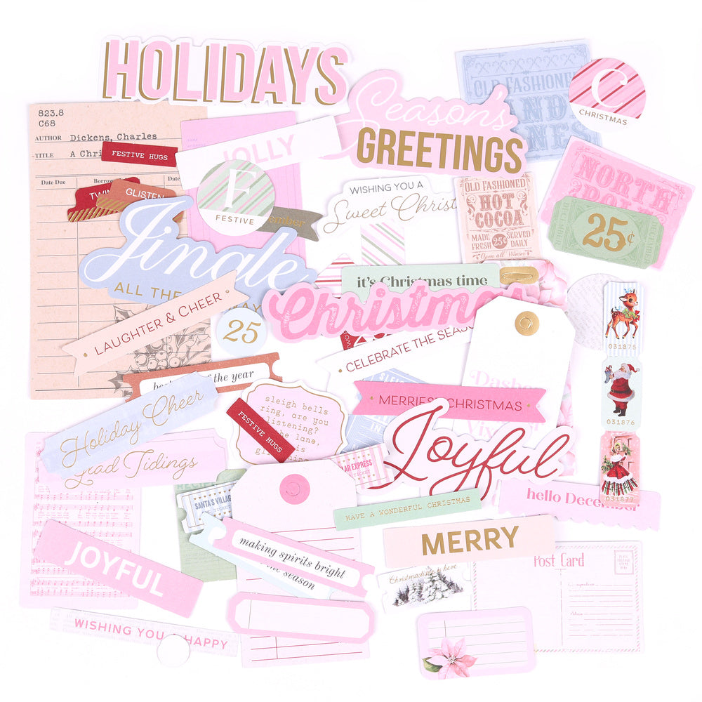 Peppermint Twist | Cardstock Sentiments (172 pcs)