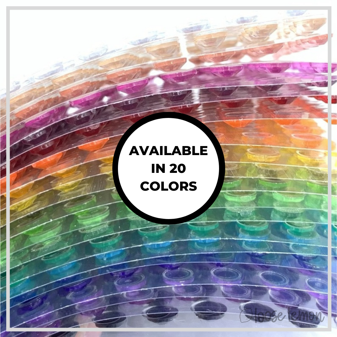 Adhesive Gems x 172 | Tangerine (14)