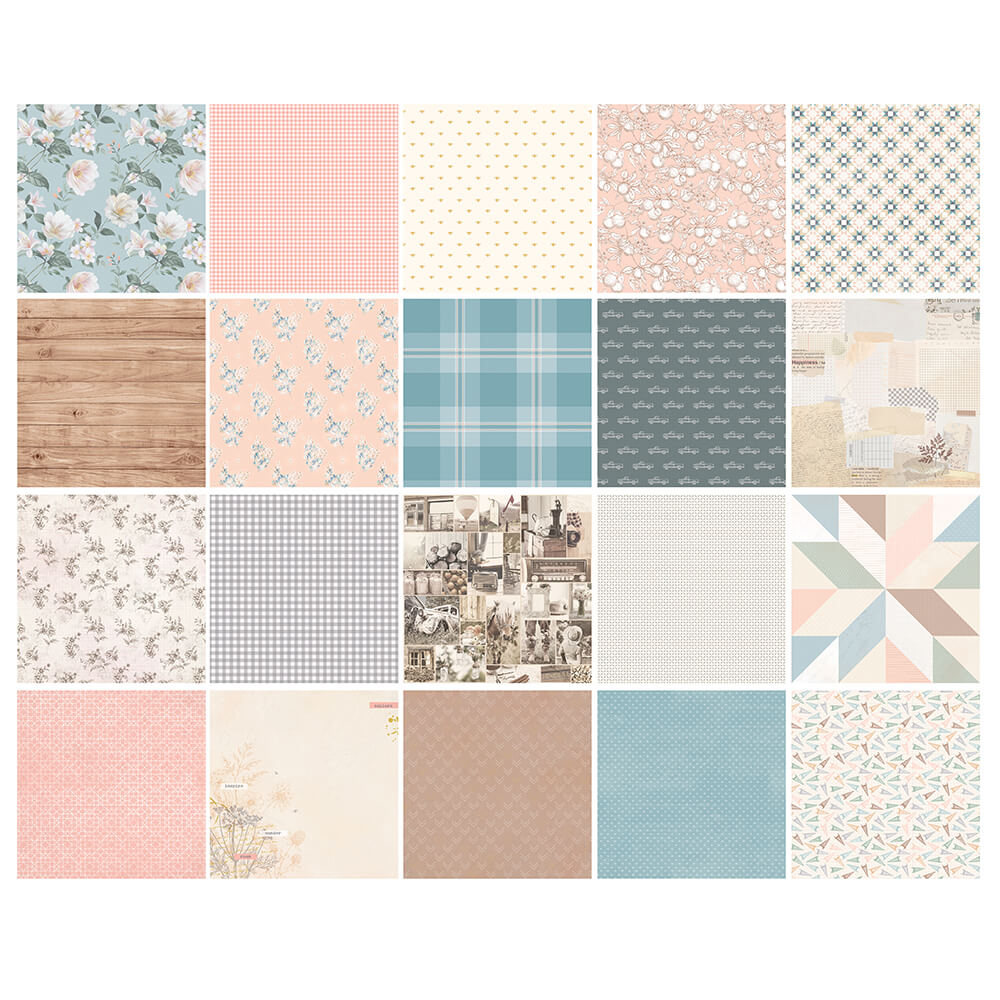 Clementine | 12" X 12" PAPER PACK ( 20 SHEETS)