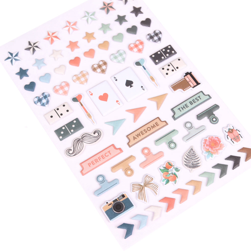 Clementine | Puffy Motif Stickers