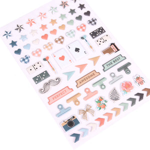 Clementine | Puffy Motif Stickers
