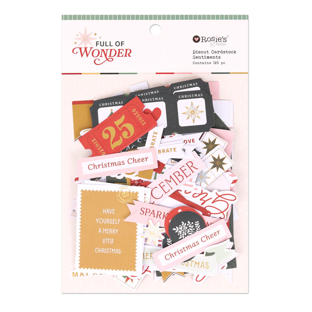 Full of Wonder | Diecut Cardstock Sentiments (120 Pcs)