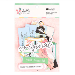 Hello It's Me | Cardstock Diecut Sentiments (166 pcs)