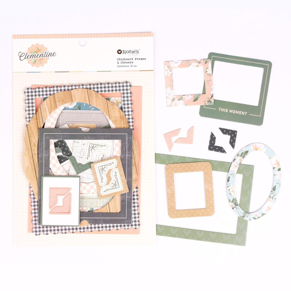Clementine | Chipboard Frames & Corners