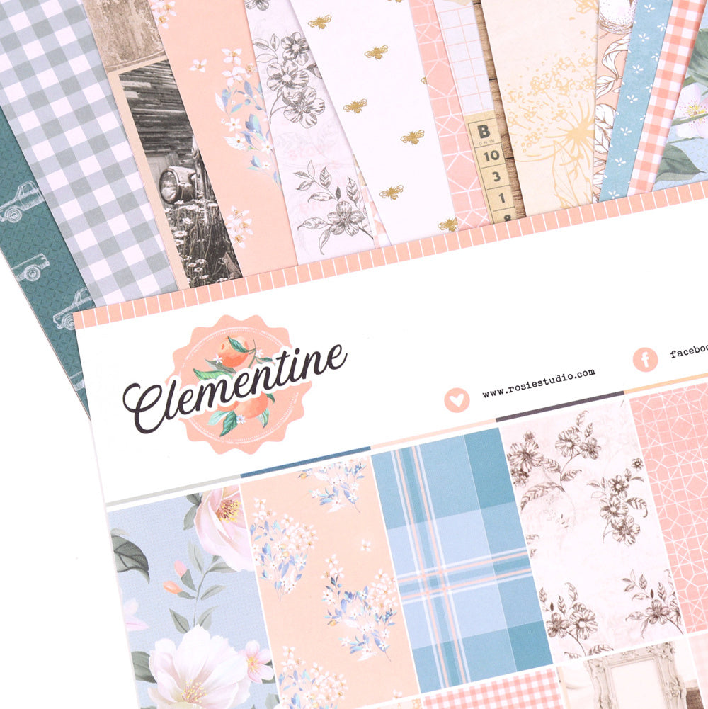 Clementine | 12" X 12" PAPER PACK ( 20 SHEETS)