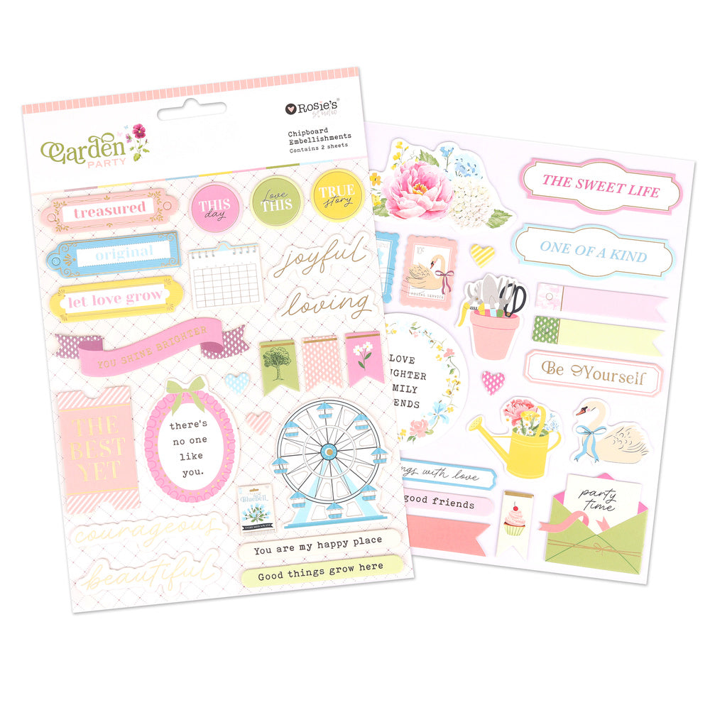 Garden Party | Chipboard Stickers (2 Sheets)