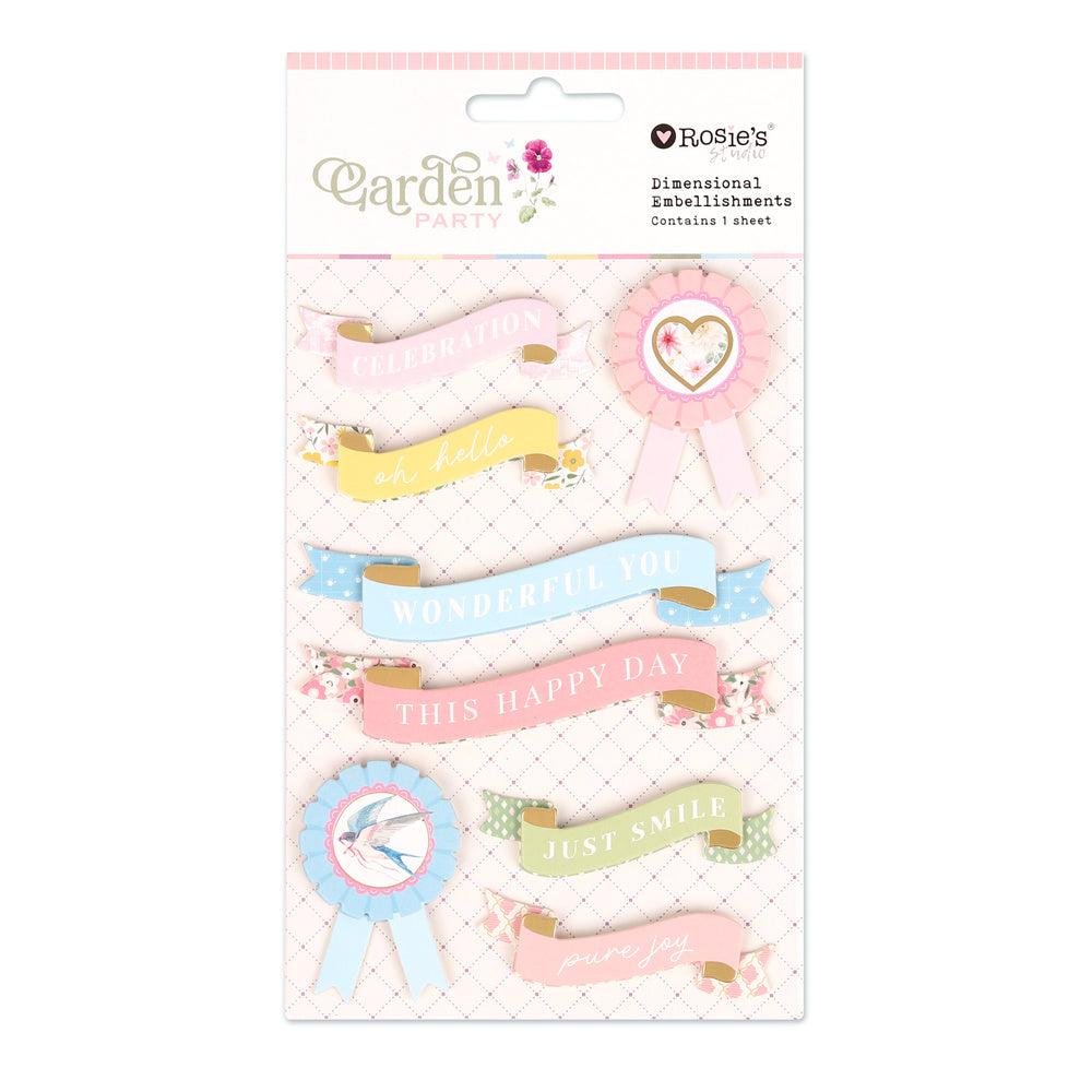 Garden Party | Dimensional Banner Embellishments
