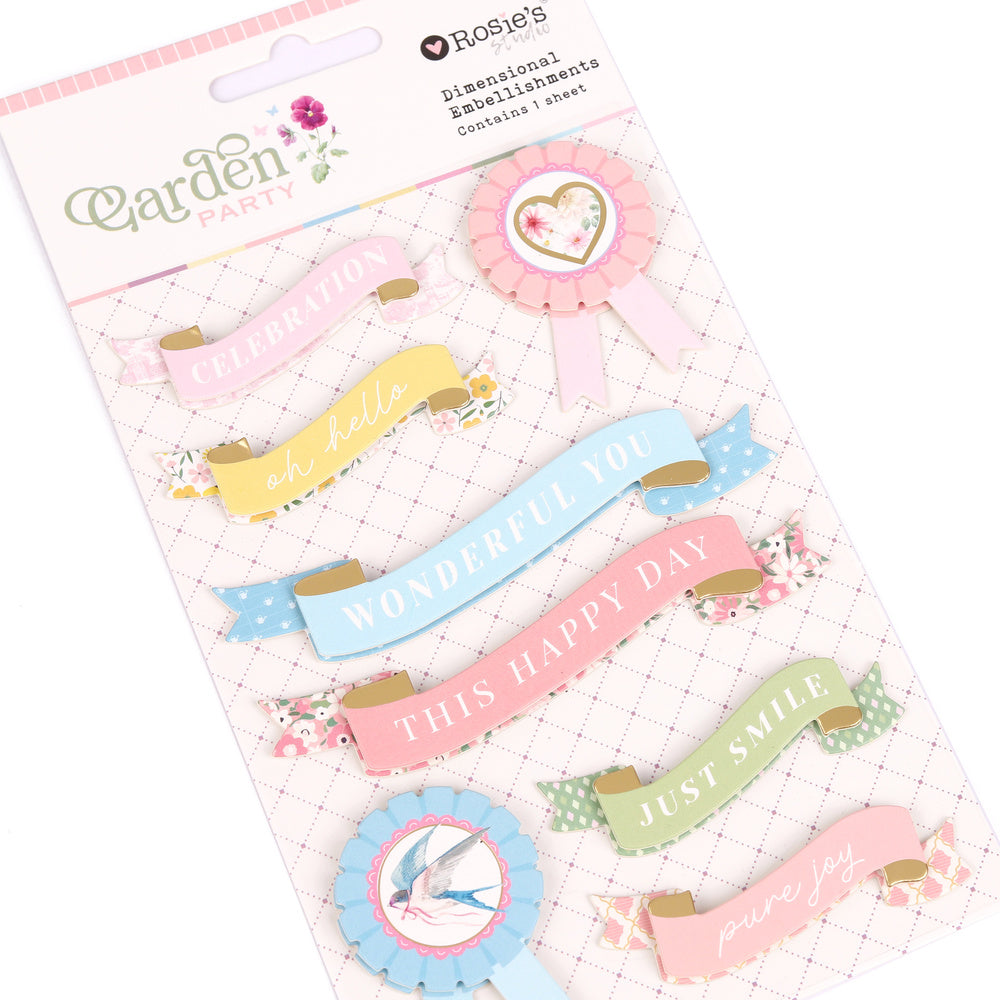 Garden Party | Dimensional Banner Embellishments