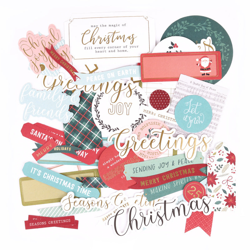 Oh Joyful Day | Diecut Cardstock Sentiments (196 pcs)