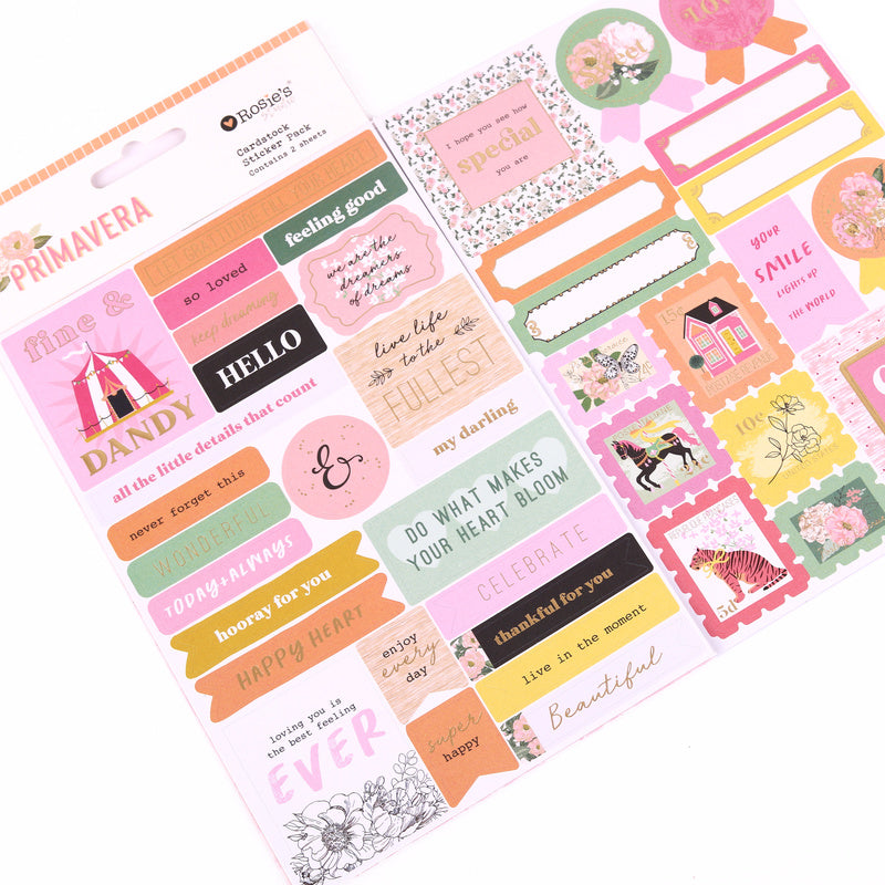 Primavera | Cardstock Stickers (2 Sheets)