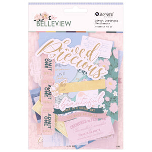 Belleview | Diecut Cardstock Sentiments (162 pcs)