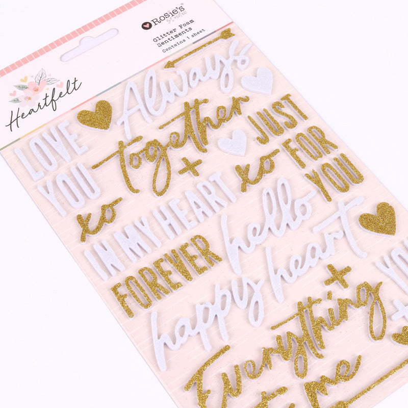Heartfelt | Glitter Foam Sentiments