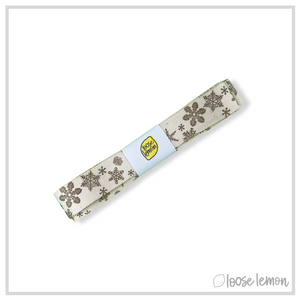 Rustic Ribbon x 1.8m (Snowflakes)
