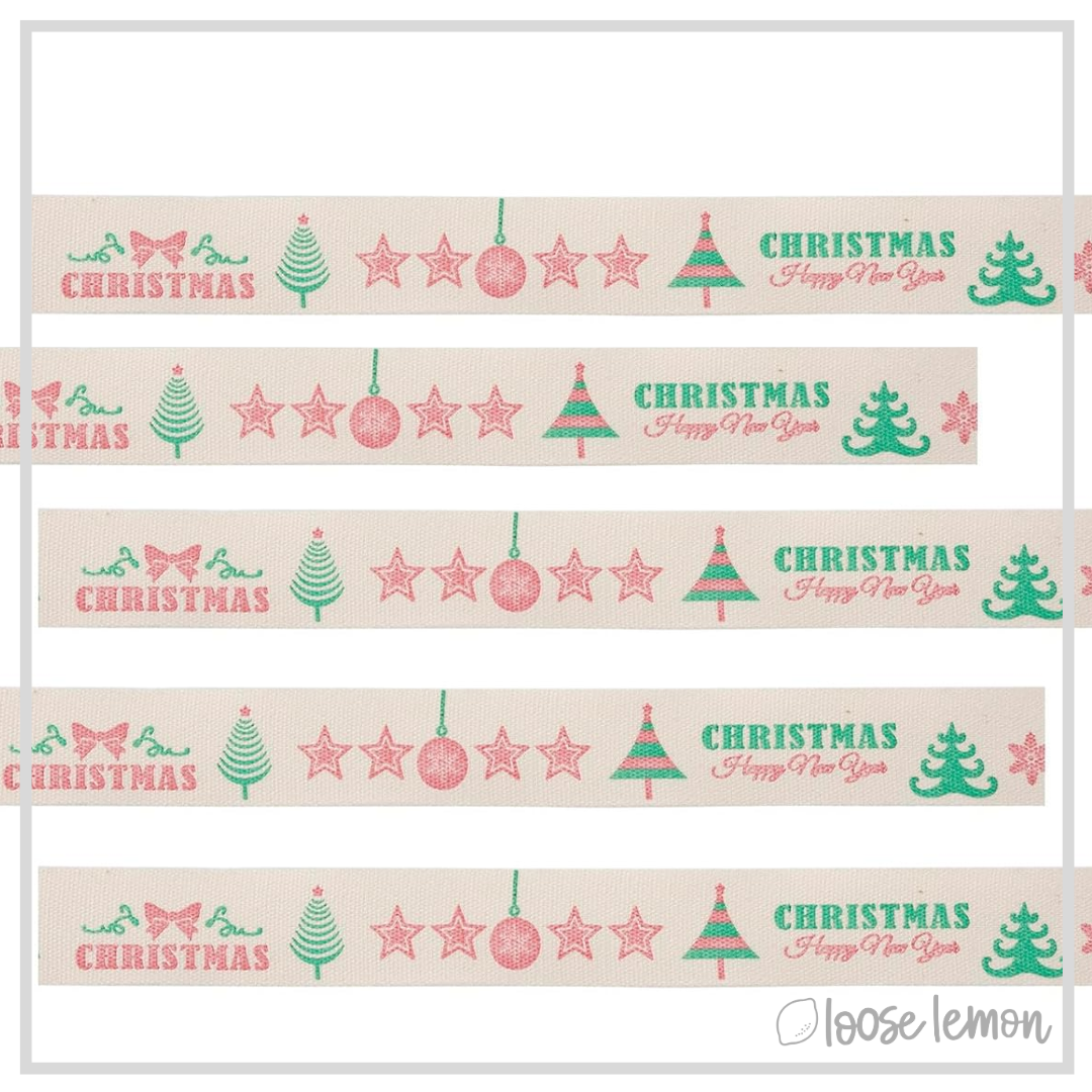 Rustic Ribbon x 1.8m (Happy New Year)