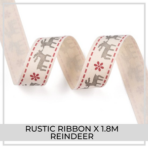 Rustic Ribbon x 1.8m (Reindeer)