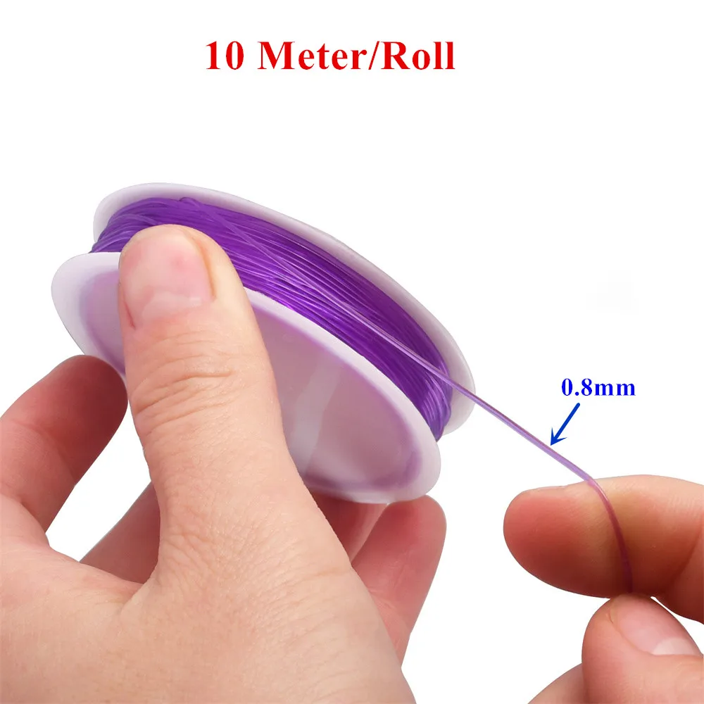 Crystal Tec 0.8Mm Elastic (8M Roll) | RED