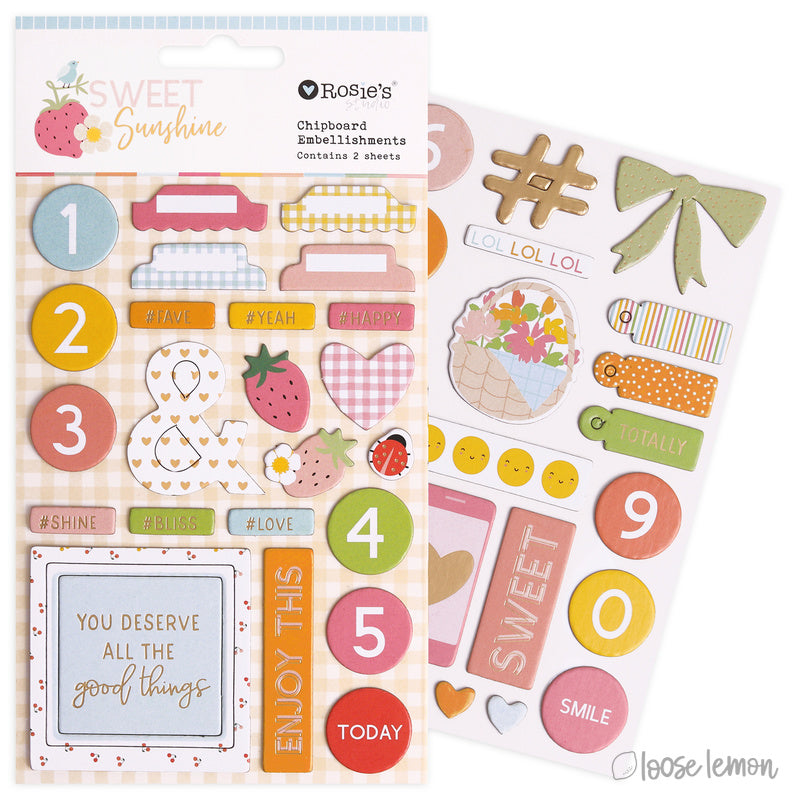 Sweet Sunshine | Chipboard Embellishments