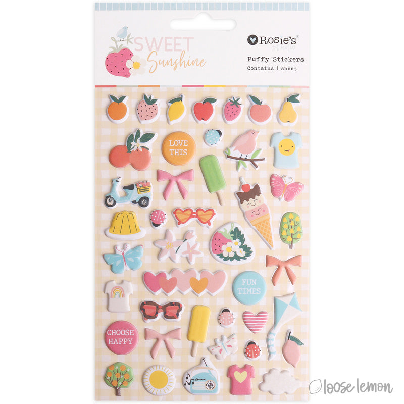 Sweet Sunshine | Mini Motif Puffy Stickers