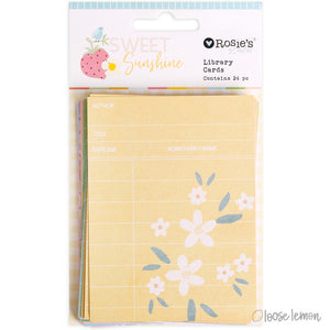 Sweet Sunshine | Library Cards (24 Pack)