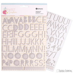 Sweet Sunshine | Chipboard Alphabet (2 Sheets)