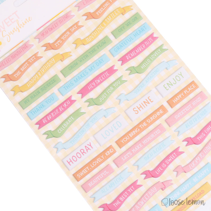 Sweet Sunshine | Puffy Stickers