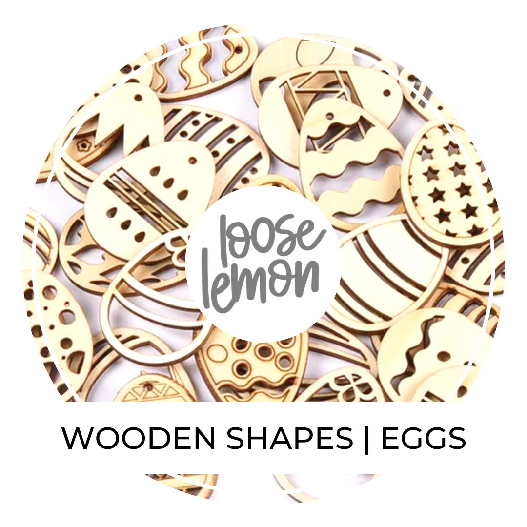 Wooden Egg Shapes | 10 Pieces