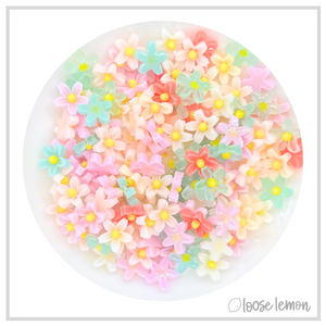 Mini Resin Flowers | Blossom Mix x 65 Pieces