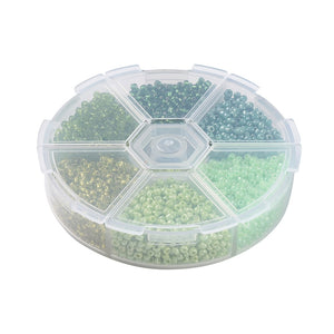 Glass Seed Beads | Green (60g)