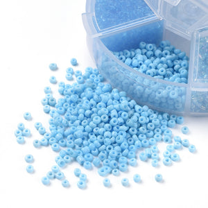 Glass Seed Beads | Blue (60g)