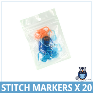 LightOwl Stitch Markers (20 Pieces)
