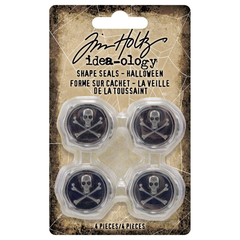 Tim Holtz Idea-Ology Metal Shape Seals (Halloween) 4/Pkg