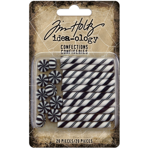 Tim Holtz Idea-Ology Confections (Black & White) 20/Pkg