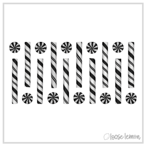 Tim Holtz Idea-Ology Confections (Black & White) 20/Pkg