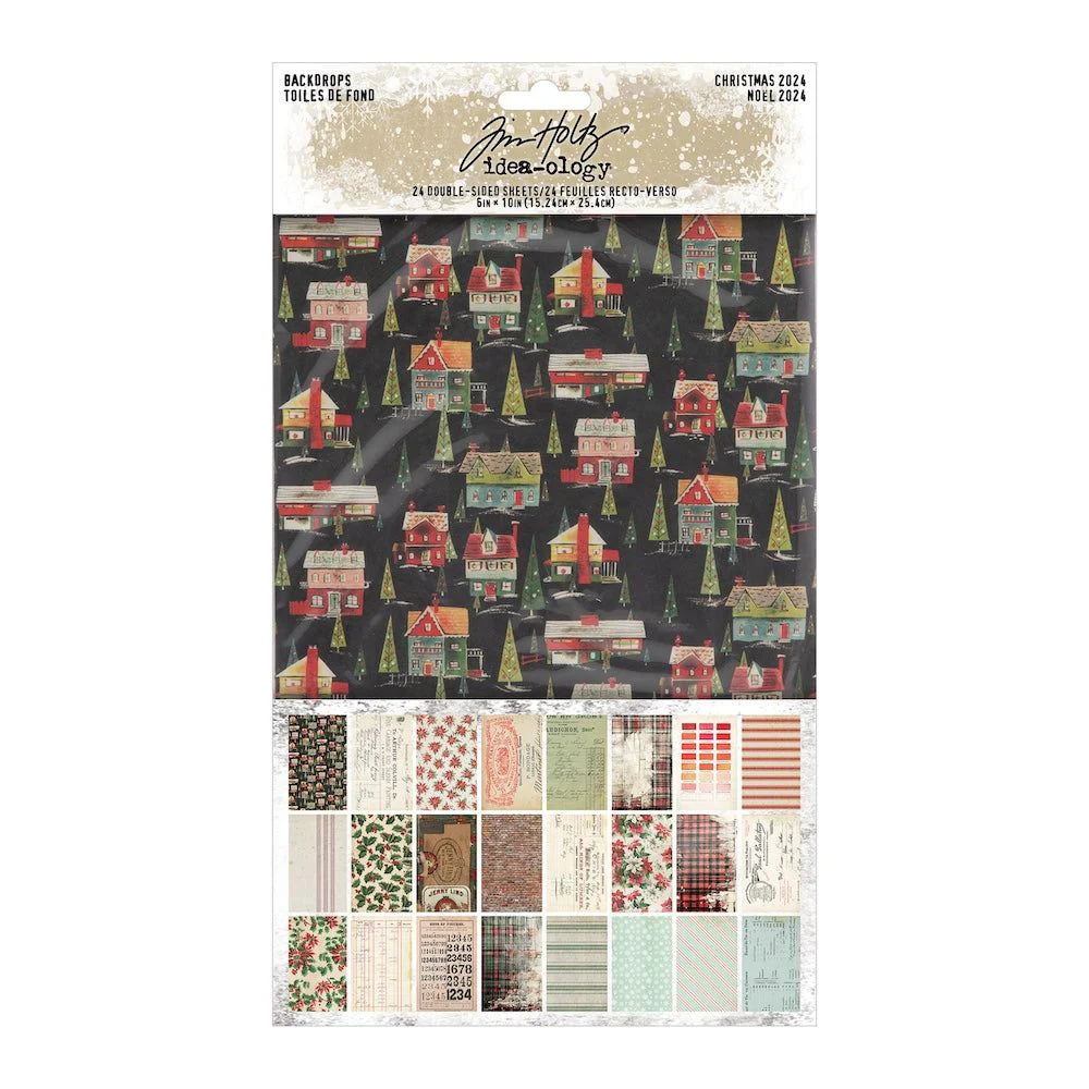 Tim Holtz Idea-ology 2024 | Christmas Backdrops (TH94406)