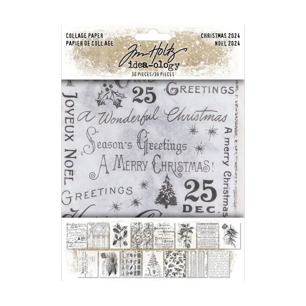 Tim Holtz idea-ology 2024 | Christmas Collage Paper (TH94409)