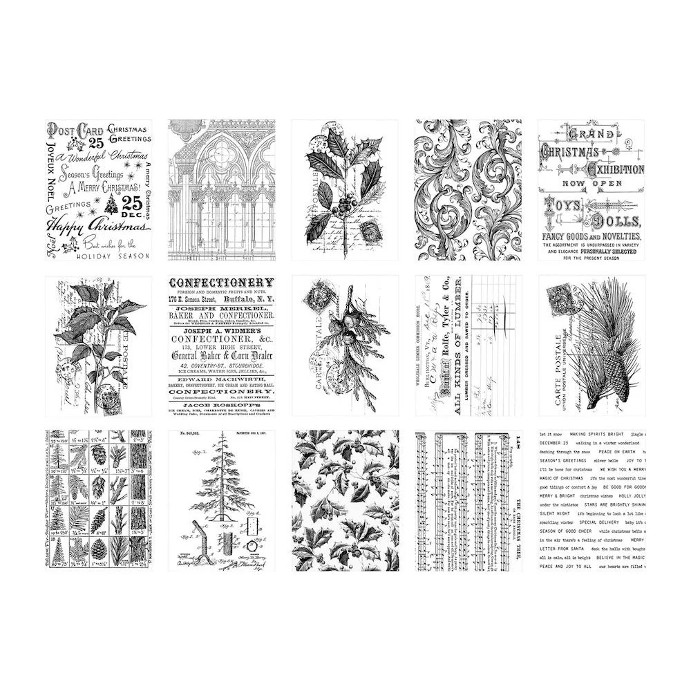 Tim Holtz idea-ology 2024 | Christmas Collage Paper (TH94409)