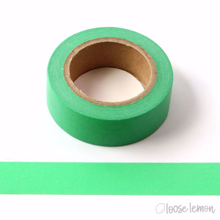 Plain Green - Washi Tape (10M)