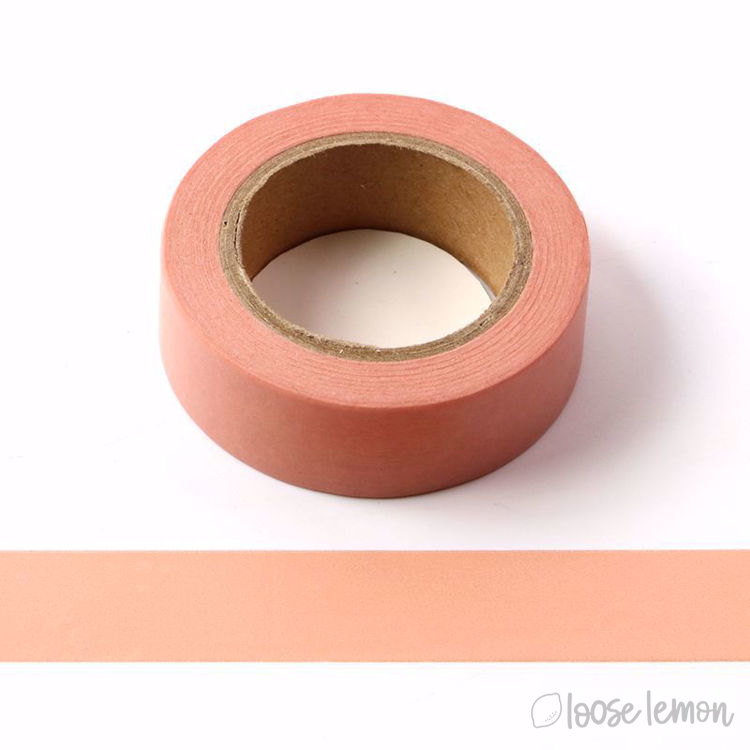 Plain Salmon - Washi Tape (10M)