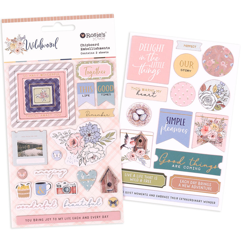 Wildwood | Chipboard Embellishments (2 Sheets)