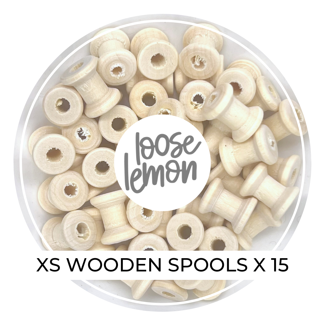 Wooden Spools (XS) x 15 Pcs