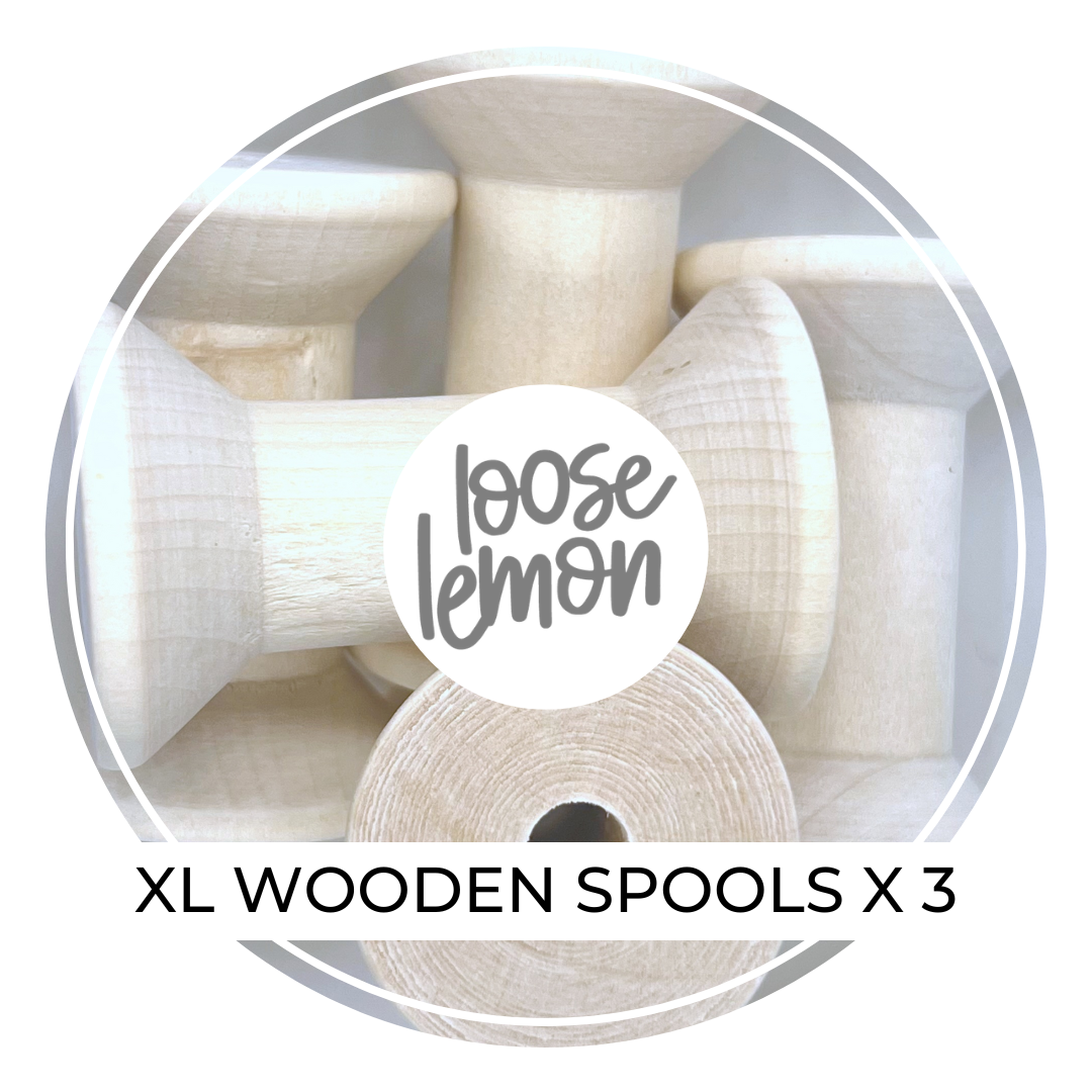 Wooden Spools (XL) x 3 Pcs